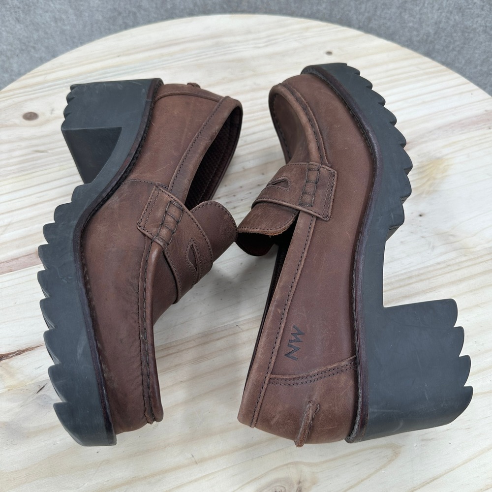 Nine West Mockenzie Bratz 10 M Chunky Platform Penny Loafers Lug Sole Block Y2K - Picture 10 of 14